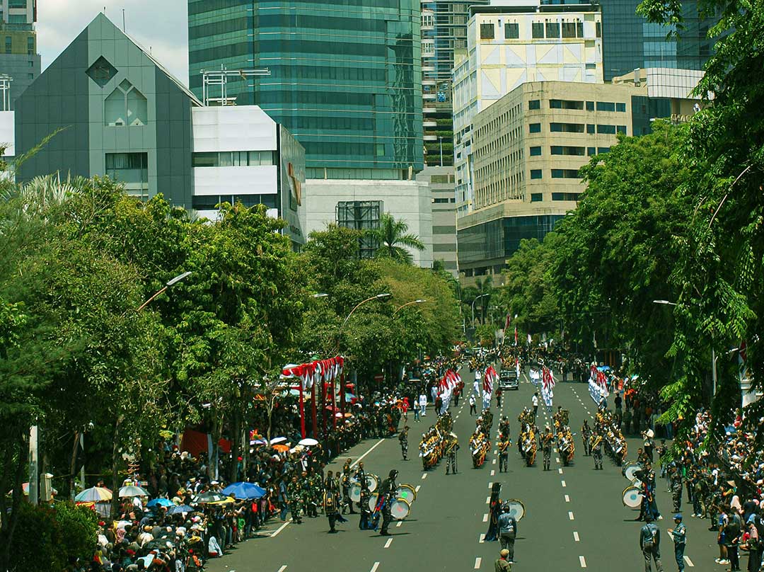 Thamrin - Sudirman Car Freeday with Kuda Lumping Performance